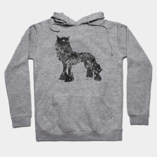 Chinese crested dog black and white Hoodie